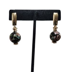 Vtg. Cloisonńe Drop Earrings